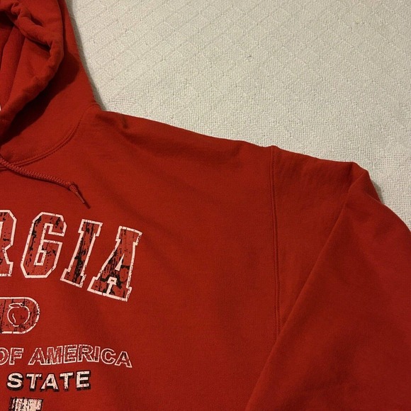 Gildan Georgia Hoodie Mens size XL The Peach State USA Dadcore - Picture 6 of 16